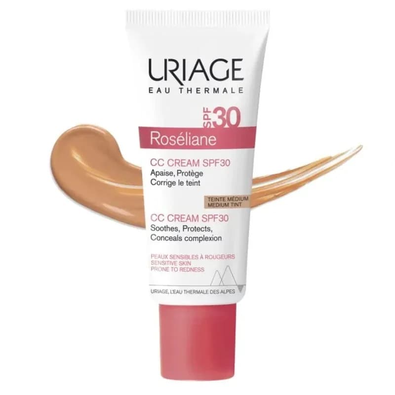 uriage URIAGE Roseliane Сс Тониран Крем Spf30 За Корекция На Тена - Среден Нюанс 40мл 1 бр, cheap.bg