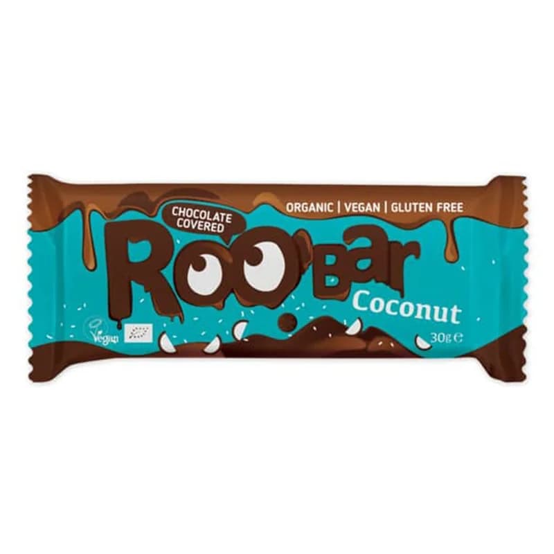 roobar Рообар Био Бар Кокосов Покрит с Шоколад Веган Без Глутен 30 г, cheap.bg
