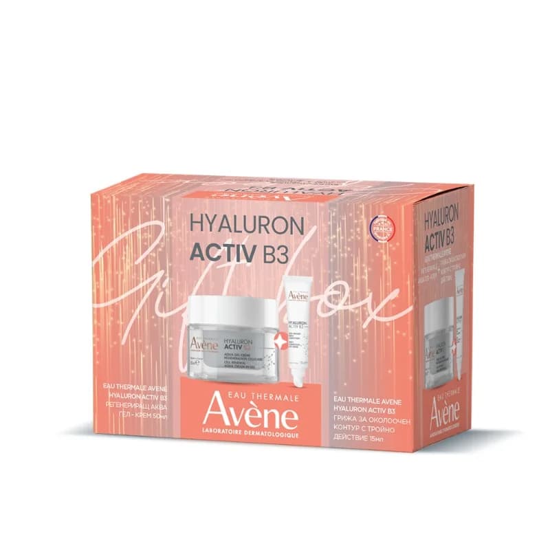 avene AVENE Комплект Hab3 Аква Гел-крем 50мл + Грижа За Околоочен Контур 15мл 1 бр, cheap.bg