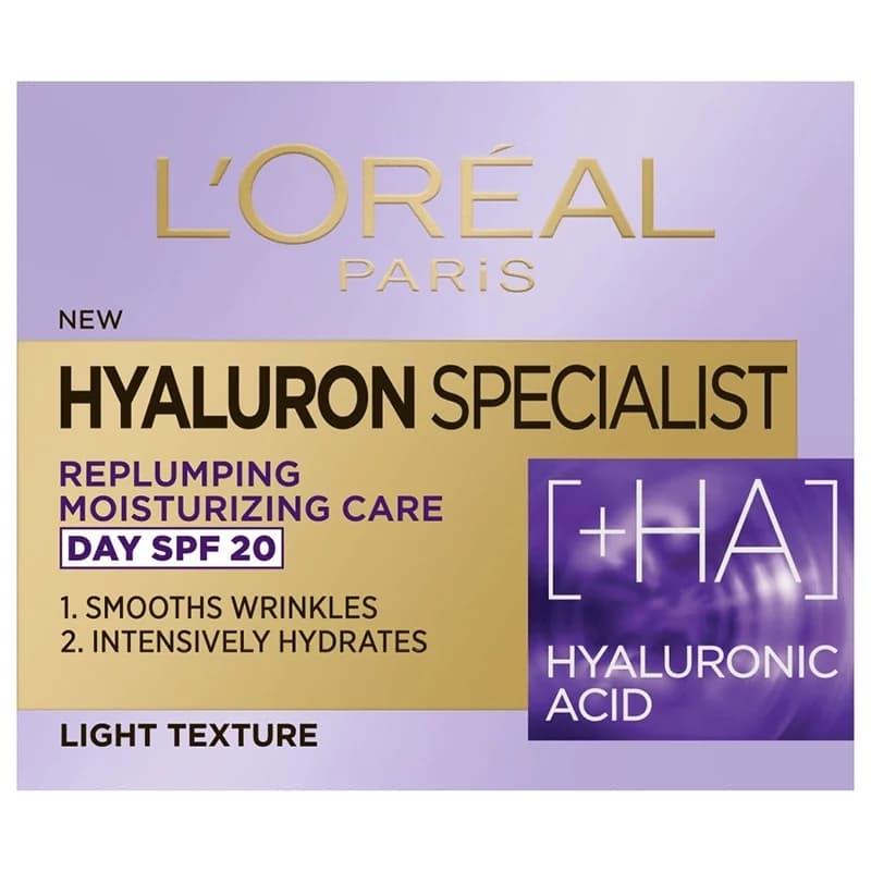 loreal Лореал Крем L'Oreal Hyaluron Specialist SPF20 Дневен 50 мл, cheap.bg