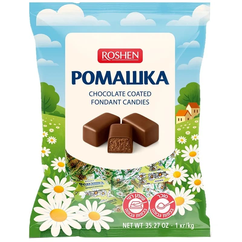 roshen Рошен Шоколадови Бонбони Ромашка 1 кг, cheap.bg