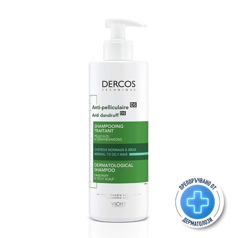 VICHY Dercos Шампоан Против Пърхот Мазен Скалп 390мл. 331290 1 бр, eBag