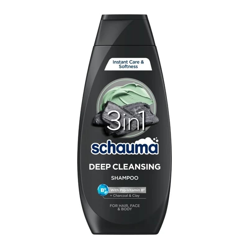 shauma Шаума Шампоан Schauma Men 3в1 Активен Въглен 400 мл, cheap.bg