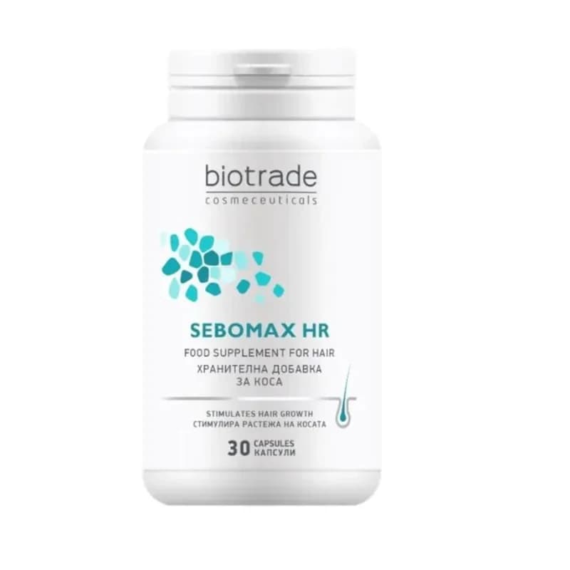 biotrade BIOTRADE Себомакс Hr Хранителна Добавка За Коса Капсули Х30 1 бр, cheap.bg