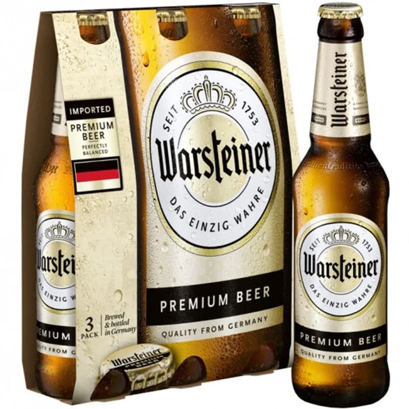 warsteiner Warsteiner Бира Pilsner 4,8% Бутилка 3 x 330 мл, cheap.bg