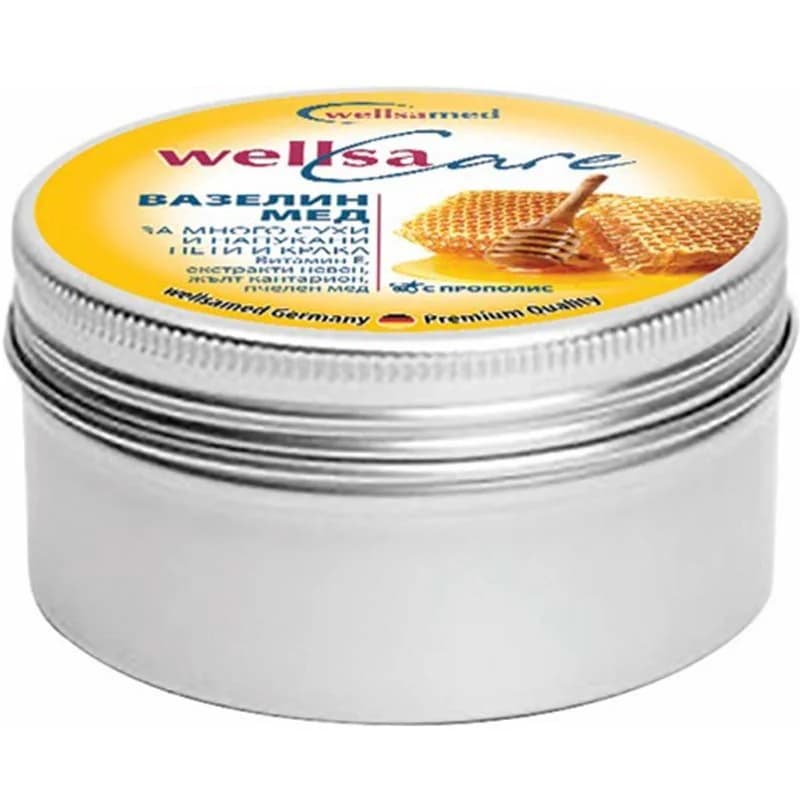 velsakear Велсакеър Крем-Вазелин WellsaCare с Мед за Много Напукани Пети и Крака 50 мл, cheap.bg