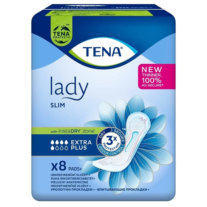 tena Тена Дамски Превръзки Lady Extra Plus Insta Dry при Инконтиненция 8 бр., cheap.bg
