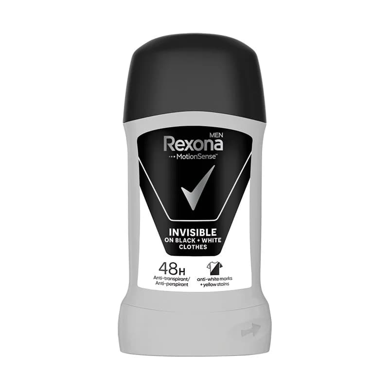 reksona Рексона Део Стик Rexona Invisible Black + White Мъжки 50 мл, cheap.bg