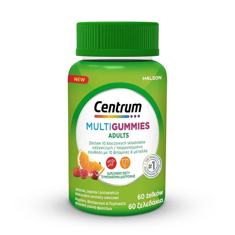 centrum CENTRUM Центрум Multigummies Желирани Мултивитамини За Възрастни 60 Таблетки 1 бр, cheap.bg