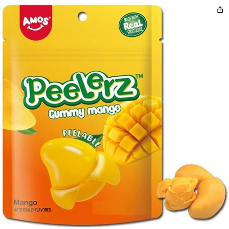 amos Амос Желирани Бонбони Peelerz Манго 65 г, cheap.bg