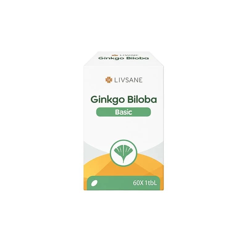 livsane LIVSANE Гинко Билоба 60мг 60 Капсули 1 бр, cheap.bg