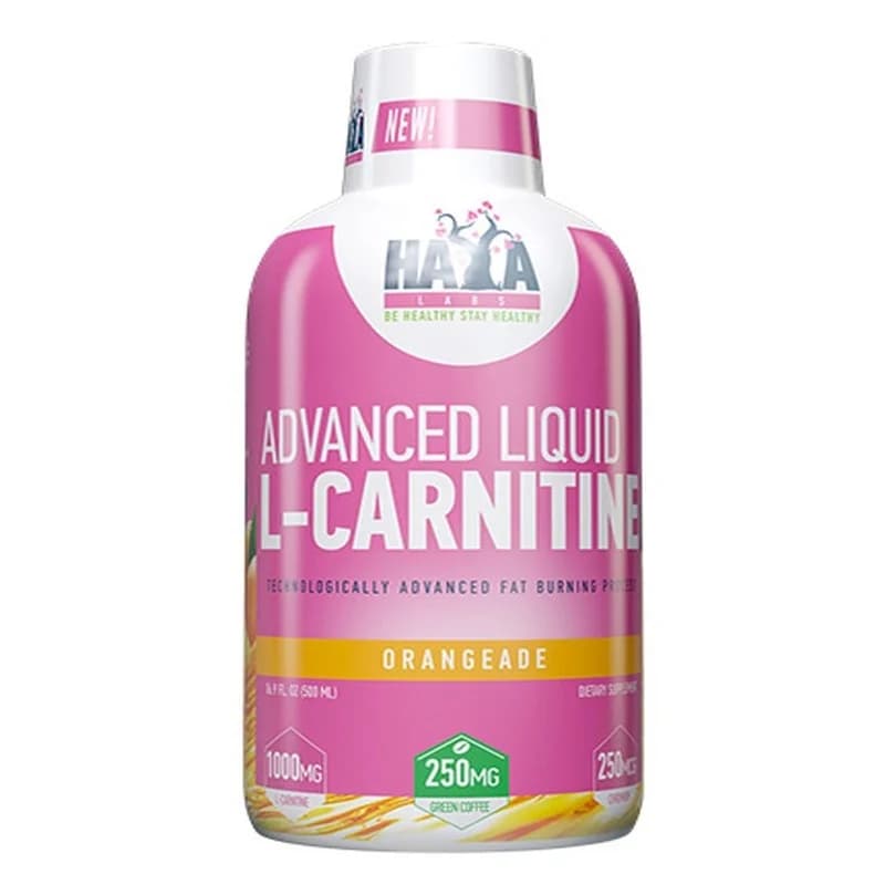 haya labs HAYA LABS Течен L-карнитин 500 Ml Вкус Оранжада 1 бр, cheap.bg