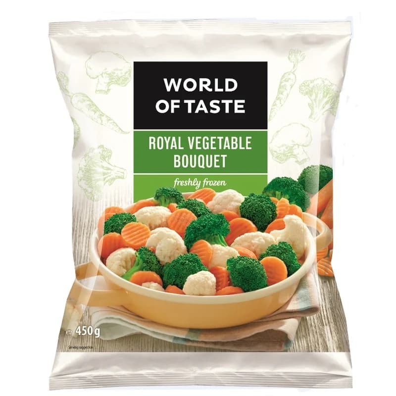 uarld af teyst Уърлд ъф тейст Микс Зеленчуци за Тиган World of Taste Кралски Микс 450 г, cheap.bg
