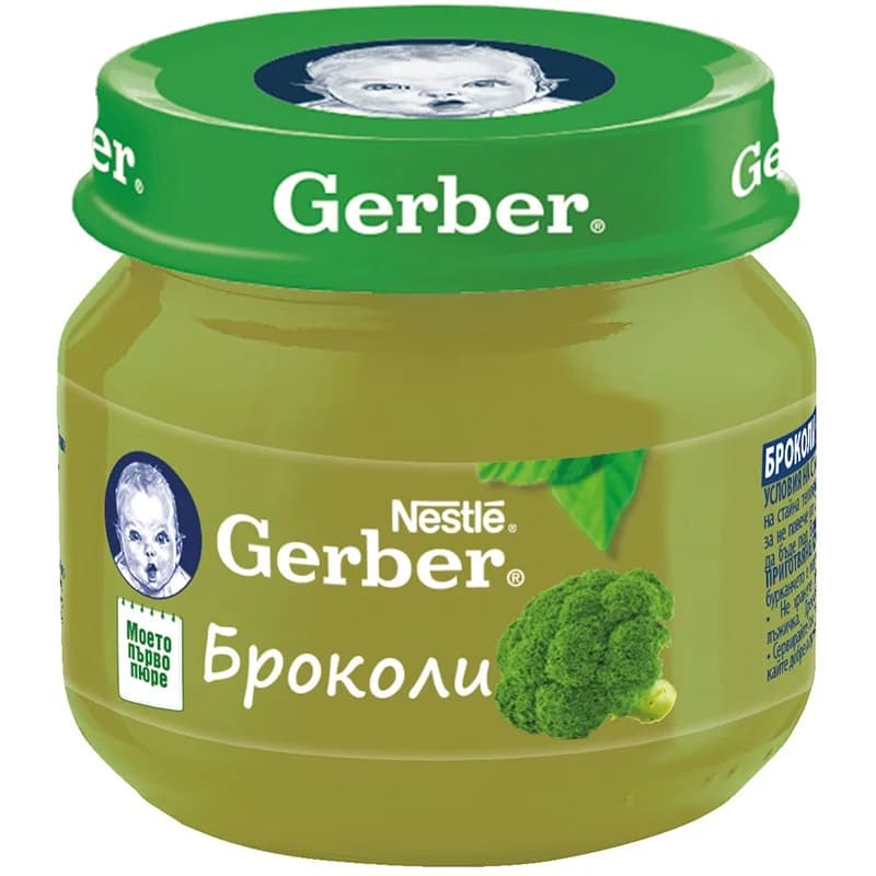 gerber Гербер Пюре Броколи Моето Първо Пюре 80 г, cheap.bg