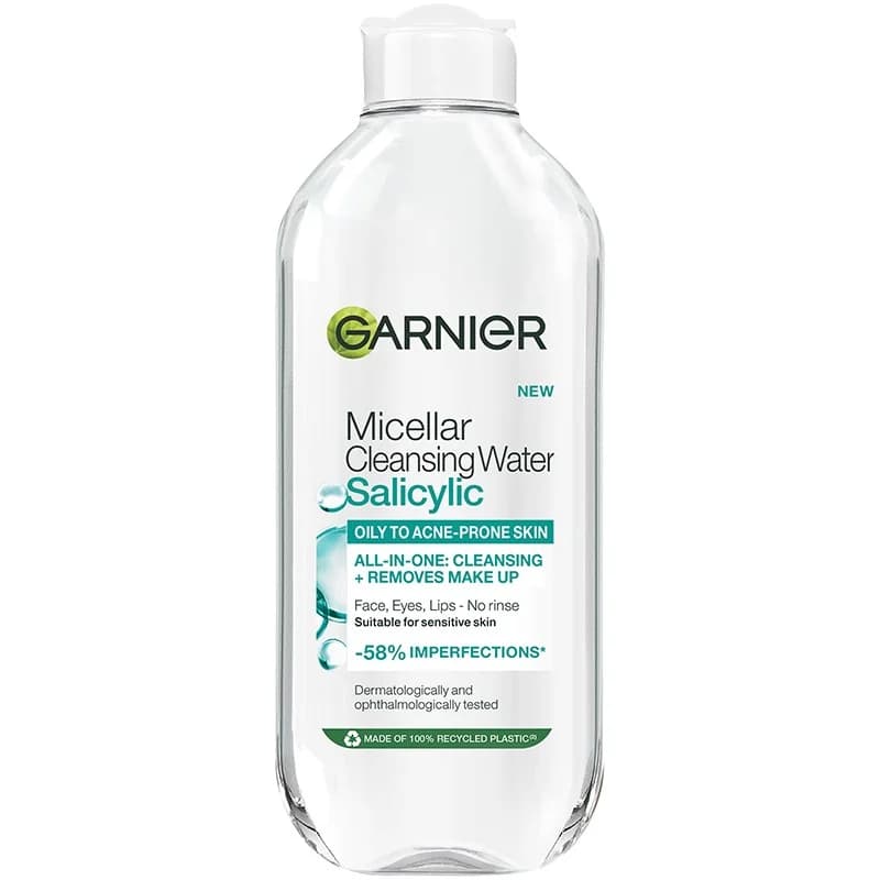 Гарниер Мицеларна Вода Pure Active Salicylic за Мазна и Склонна към Акне Кожа 400 мл