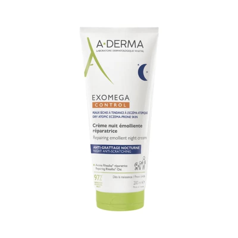 a derma A-DERMA Exomega Control Емолиентен Възстановяващ Нощен Крем 200мл 1 бр, cheap.bg