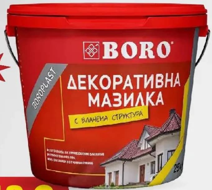 boro BORO ВЛАЧЕНА МАЗИЛКА 1,2ММ ПОЛИМЕР БЯЛА - 25 КГ., Boro Teracol