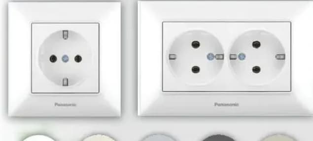 panasonic Panasonic Единичен контакт бял тип Шуко ARKEDIA Slim, Практикер