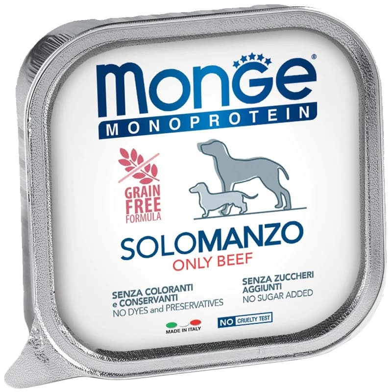 monge Monge Храна за Кучета Monoprotein Paté Only Beef Терин Пастет с Телешко 150 г, cheap.bg