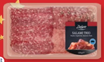 deluxe DELUXE Трио салами Наполи, Унгерезе и Спианата Суровосушени нарязани, cheap.bg
