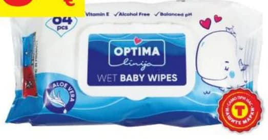 optima linija OPTIMA LINIJA Мокри кърпи, T MARKET