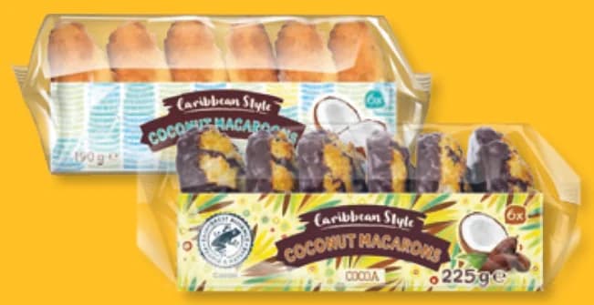 caribbean style CARIBBEAN STYLE Кокосови сладки Класик или с вкус на какао, Lidl