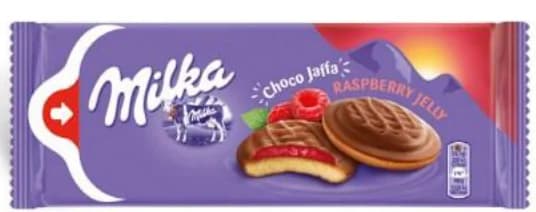 Бисквити MILKA lilastix, chocojaffa малина, chocominis, T MARKET