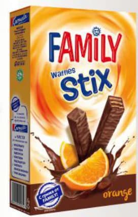 karmela KARMELA Familia Stix Вафли различни видове, Бурлекс
