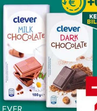 clever CLEVER Шоколад Различни видове, Billa