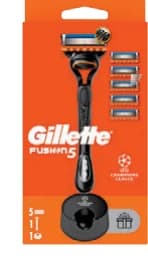 Gillette FUSION 5 Система за бръснене + 5 рез. ножчета + стойка, Lilly Drogerie