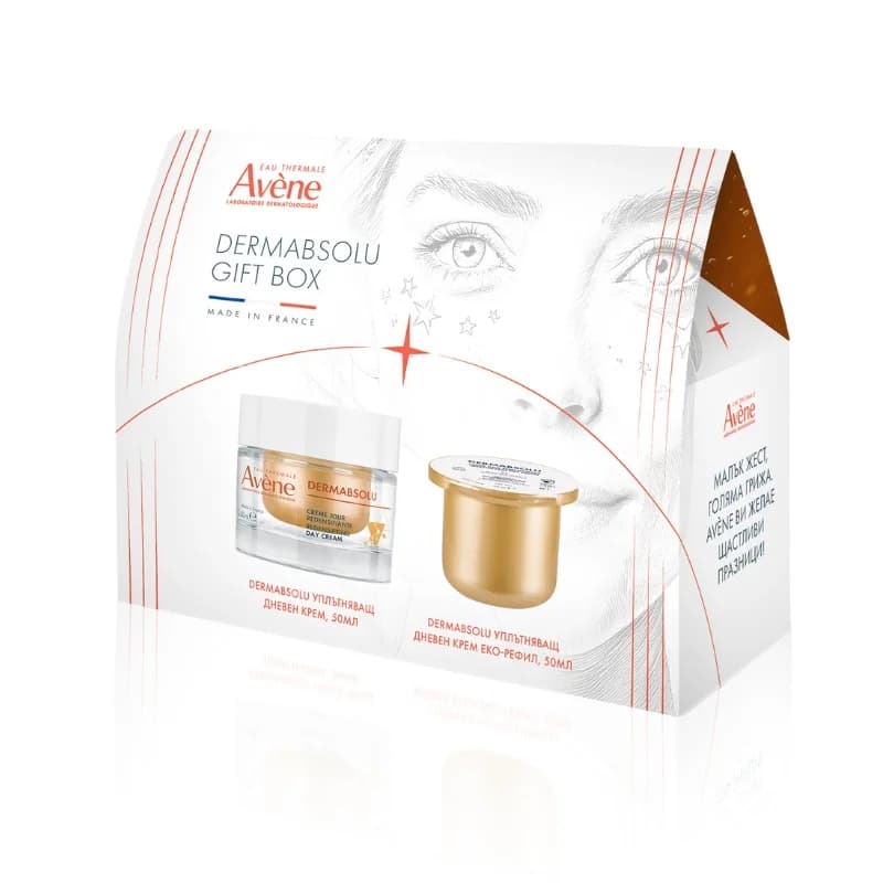 AVENE Комплект Dermabsolu Уплътняващ Дневен Крем 50мл + Дневен Крем Рефил 50мл 1 бр, eBag