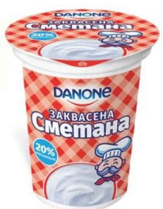 danone Danone Заквасена сметана, T MARKET