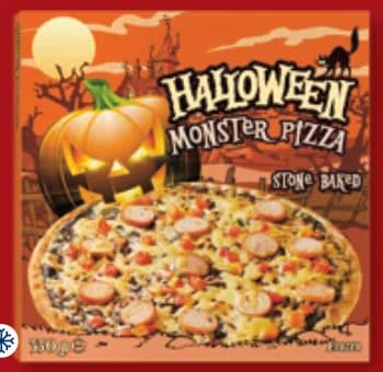 halloween HALLOWEEN Пица на пещ С чедър, пушени наденички и домати, cheap.bg