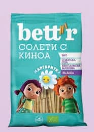 bett r Bett'r МАРГАРИТКА Солети с киноа или лимец, Lilly Drogerie