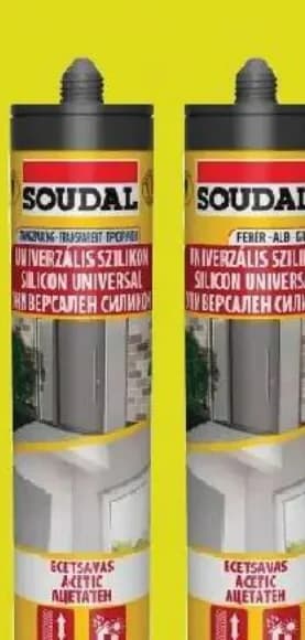 soudal Soudal Универсален силикон Soudal, прозрачен и бял, Строителен хипермаркет Рила