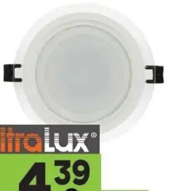 ultralux UltraLux LED панел стъклен за вграждане кръг, GStroy