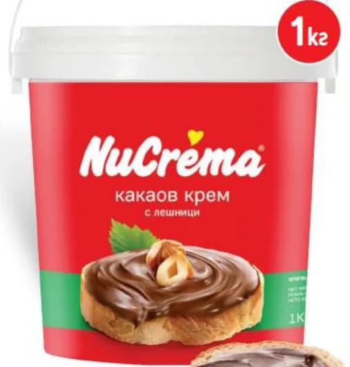 Какаов крем NUCREMA с лешници, T MARKET