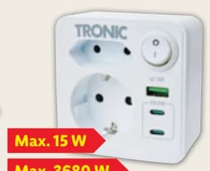 tronic TRONIC Адаптер за контакт 2x USB-C, 1x USB-A, Lidl