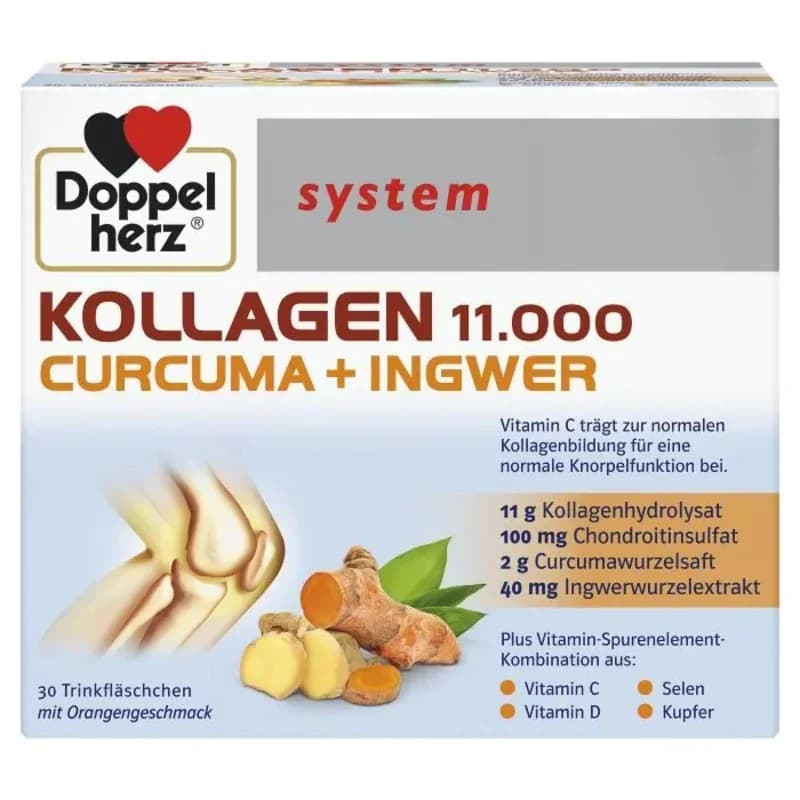 doppelherz DOPPELHERZ System Колаген, Куркума, Джинджифил Флакони За Здрави Стави Х30 1 бр, eBag