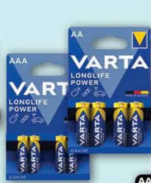 VARTA Батерии Longlife Power AAA; AA 4 бр. в оп. алкални, Fantastico