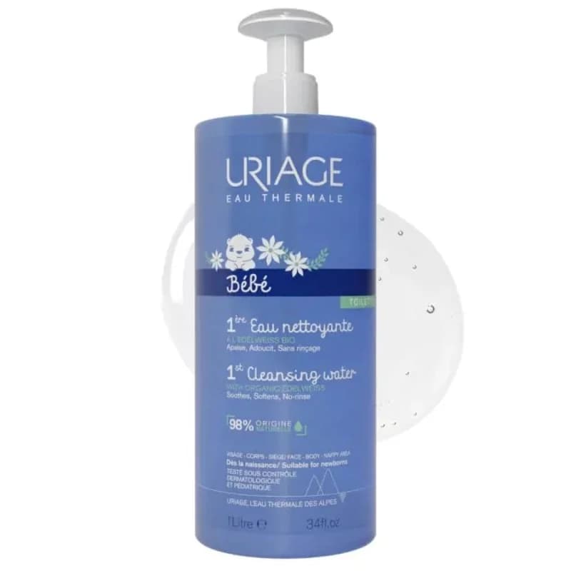 uriage URIAGE 1ere Почистваща Вода За Беебта Без Изплакване 1000мл (помпа) 1 бр, cheap.bg