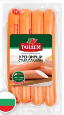 ТАНДЕМ Кренвирши Стара планина, T MARKET