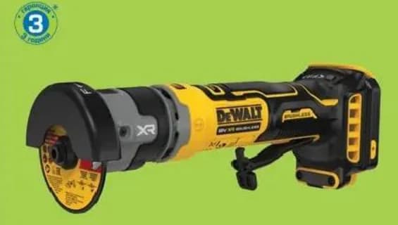 DeWalt Акумулаторен безчетков ъглошлайф DCG430N-XJ