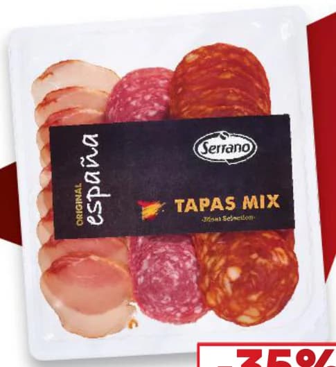 serrano SERRANO Tapas Mix, хамон, чоризо и салчичон, cheap.bg