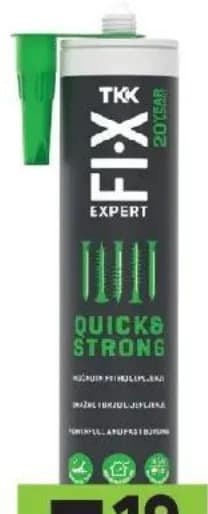 tkk TKK Лепило монтажно FIX EXPERT QUICK STRONG, GStroy