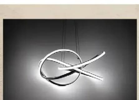belight Belight Пендел 45W Интегриран LED 3420lm хром 123345, Практикер
