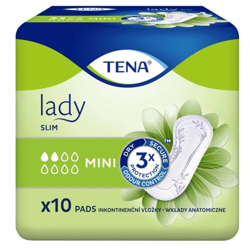 tena Тена Дамски Превръзки Lady Slim Mini при Инконтиненция 10 бр., cheap.bg