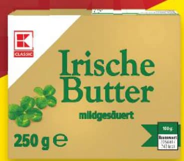K-Classic Ирландско масло 82% масленост, Kaufland