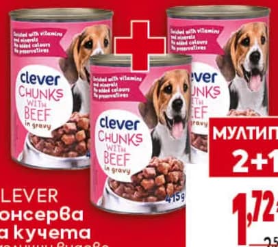 Clever Консерва за кучета, Billa