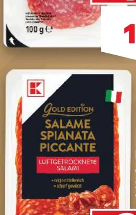 k gold edition K-GOLD EDITION Пикантен салам Spianata, Kaufland